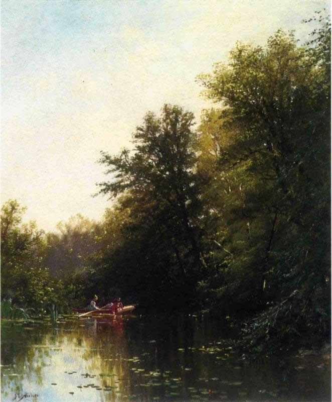 Alfred Thompson Bricher On the Mill Stream